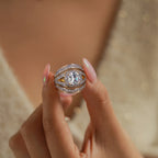 Cushion Cut White Cubic Zirconia Ring in Yellow Gold Tone_8480288_4