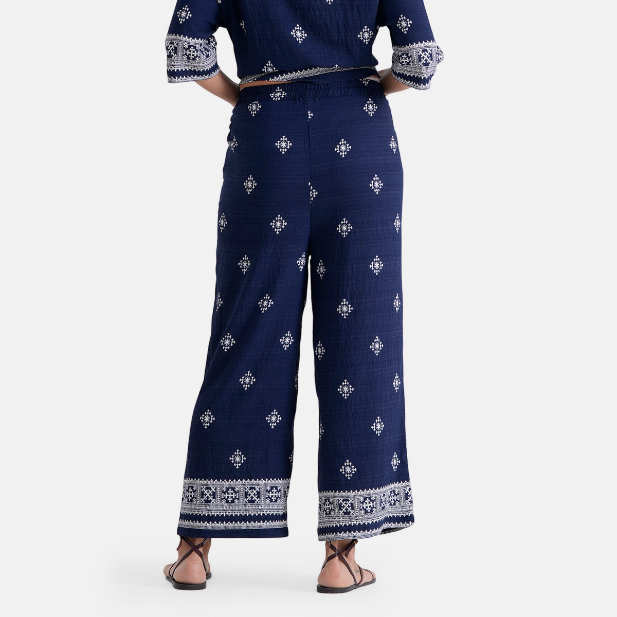 La Marey Placement Print Long-Sleeve Shirt (Size S/M, 8 To 14) - Dark Blue &amp; White V32553242 6