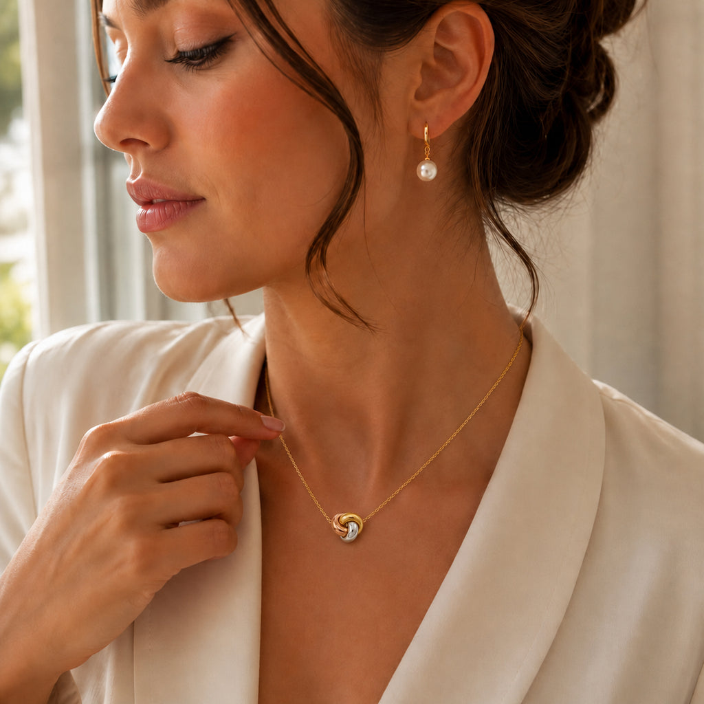 - 9K Yellow Gold Necklace (Size - 18) with Spring Ring Clasp_8481088_4