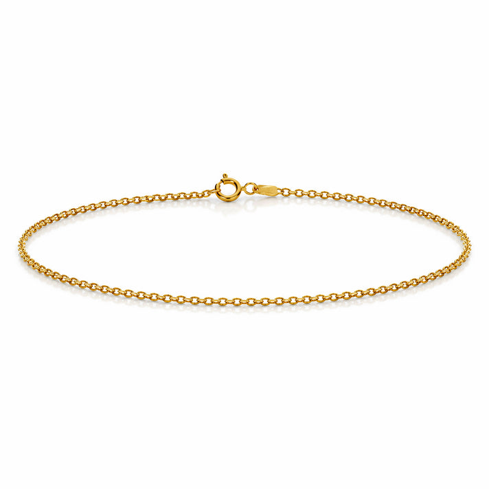 Maestro Collection - 9K Yellow Gold Bracelet (Size - 7.5) with Spring Ring ClaspÂ  8481196 1