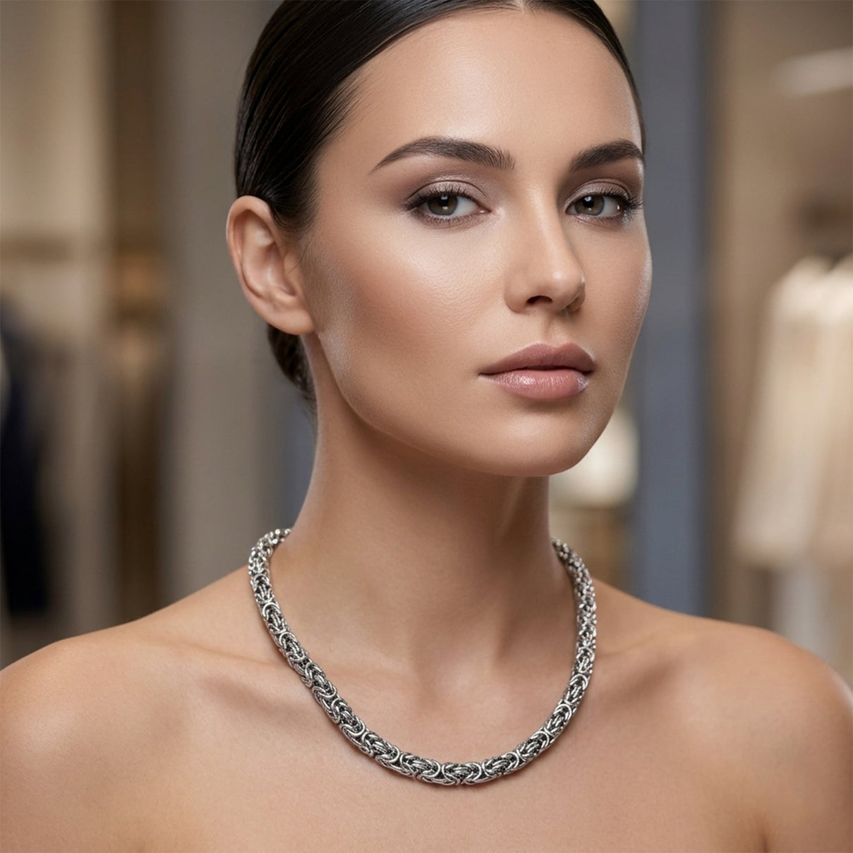 Byzantine Necklace (Size - 20) with Lobster Clasp V32359649 2