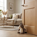 LIVMORE Decorative Plush Horse Door Stopper - Anti-Slam & Lockout Protection & Pinch-Free Safety (25x18x17 cm) - Brown_8481571_1