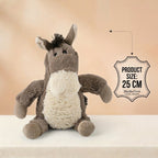 LIVMORE Decorative Plush Horse Door Stopper - Anti-Slam & Lockout Protection & Pinch-Free Safety (25x18x17 cm) - Brown_8481571_3