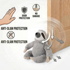 LIVMORE Decorative Plush Sloth Door Stopper (20x16x20 cm) - Grey_8481593_5