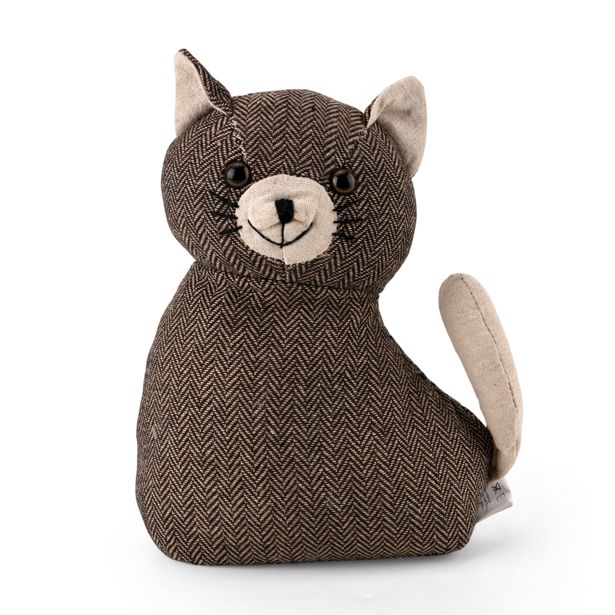 LIVMORE Decorative Plush Cat Door Stopper (15x10x 18 cm) - Grey V32519517 0