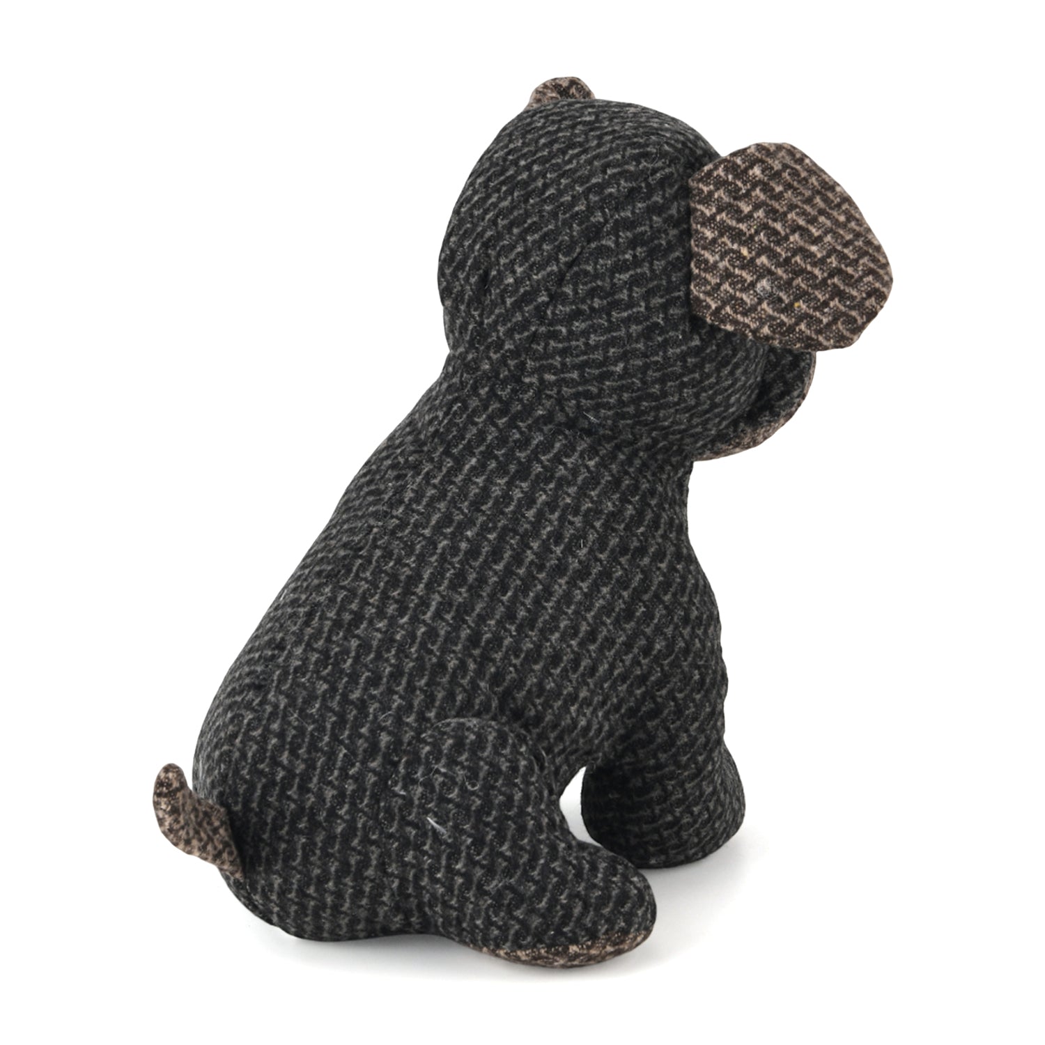 LIVMORE Decorative Plush Dog Door Stopper (22x18x19 cm) - Black V32519514 7