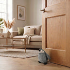 LIVMORE Decorative Plush Cat Door Stopper - Anti-Slam & Lockout Protection & Pinch-Free Safety (16x20x15 cm) - Grey_8481611_1