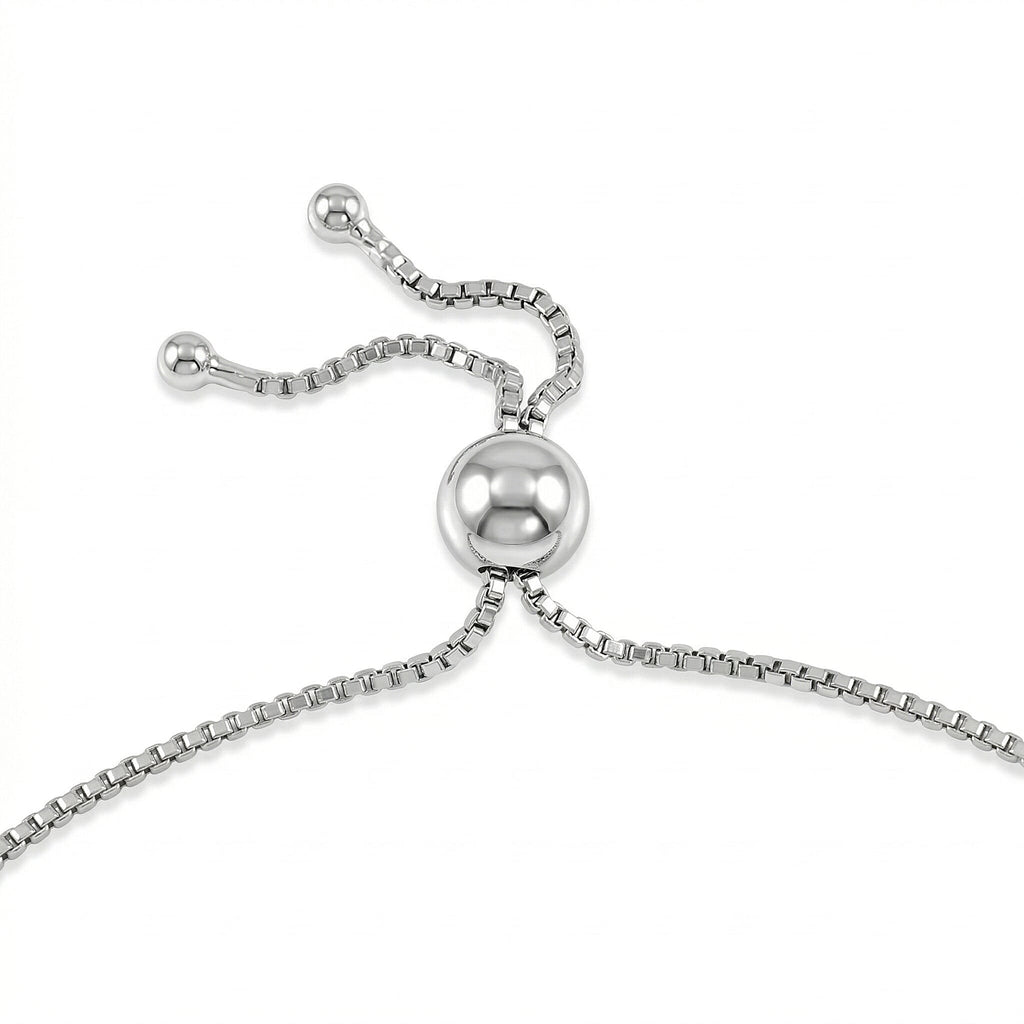 Natural White Diamond Tennis Adjustable Bracelet (Upto Size - 10.5)_8481716_4
