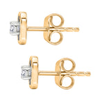 Luxuriant SI-G/H Lab Grown Diamond Solitaire Stud Push Post Earring in 18K Vermeil Yellow Gold Plated Sterling Silver_8482205_3