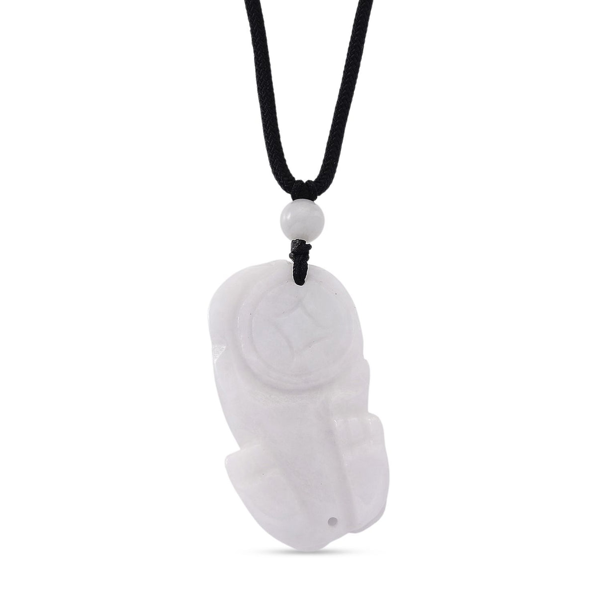 White Jade Adjustable Pixiu Necklace with Cotton Thread (Size - 28) 125.00 Ct. 8482331 5