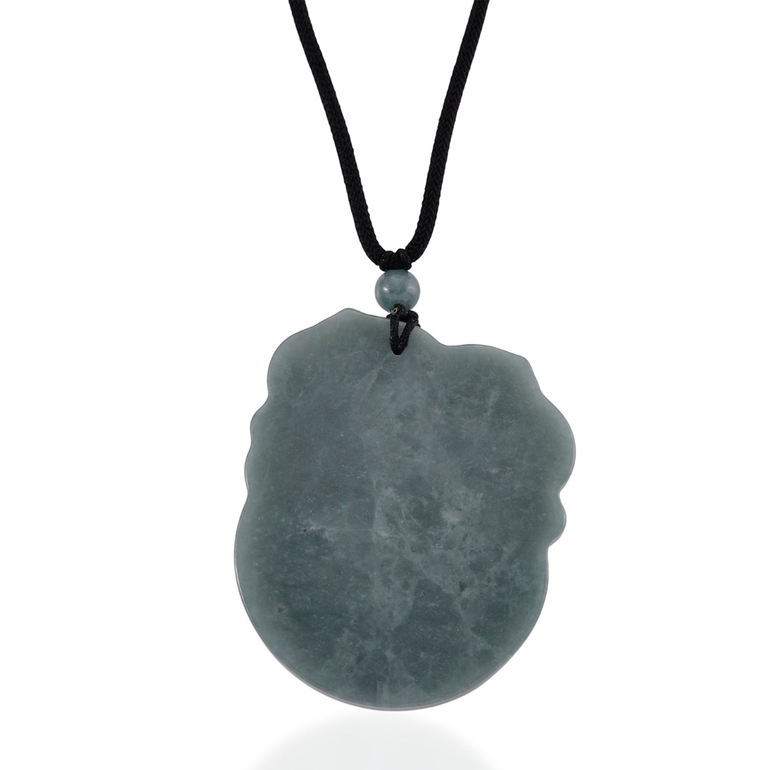 Natural Olmec Jade Adjustable Rabbit Carved Necklace (Size - 28) with Cotton Thread (Size - 28) 135.00 Ct. V32490895 5