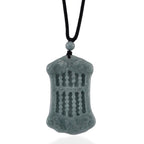 Natural Olmec Jade Adjustable Abacus Carved Necklace with Cotton Thread (Size - 28) 80.00 Ct._8482784