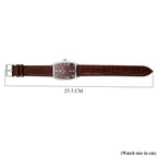 WILLIAM HUNT Limited Edition Japanese Miyota Movement 3ATM Water Resistant Watch With Genuine Leather Strap & Presentation Box - Brown_8482889_6