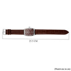 WILLIAM HUNT Limited Edition Japanese Miyota Movement 3ATM Water Resistant Watch With Genuine Leather Strap & Presentation Box - Brown_8482889_7