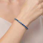D'Joy AAA Kyanite Bracelet (Size - 8) with GB Lock Box in Rhodium Overlay Sterling Silver 13.14 Ct._8483503_1