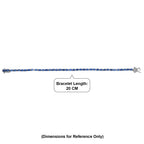 D'Joy AAA Kyanite Bracelet (Size - 8) with GB Lock Box in Rhodium Overlay Sterling Silver 13.14 Ct._8483503_4