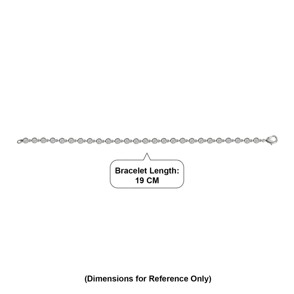 EverTrue - Natural White Diamond Linking Bracelet (Size - 7.5) with Lobster Claspin White_8484037_6