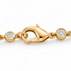 EverTrue - Natural White Diamond Linking Bracelet (Size - 7.5) with Lobster Clasp in Yellow_8484038_3