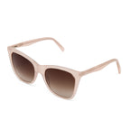 GLAS Eyewear Laura Matte Hybrid Cat-Eye & Square Frame Designer Sunglasses - Pink_8484146