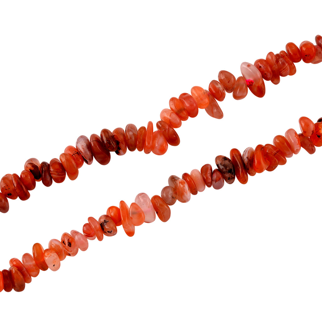 Carnelian Chips Necklace (Size - 32) 353.00 Ct._8484164_3