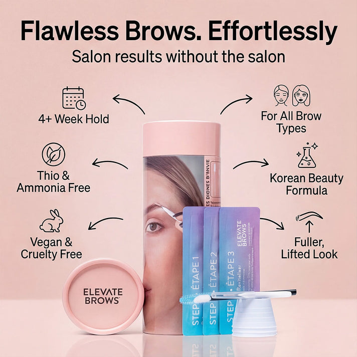 Elevate Brows - The Original DIY Brow Lamination Kit, Thio and Ammonia Free 8484422 2