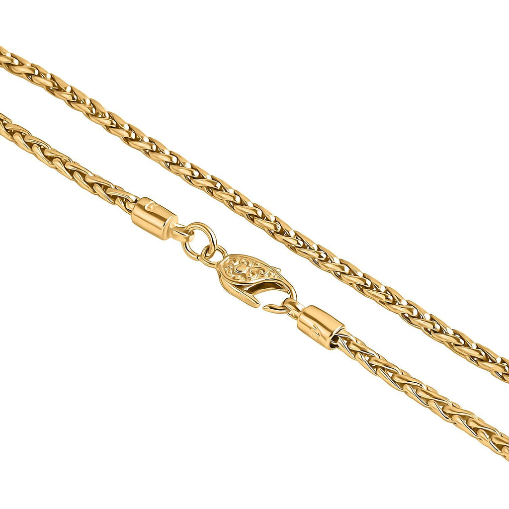 Royal Bali Collection -D'Joy 22K Vermeil Yellow Gold Plated Sterling Silver Padian Necklace (Size - 20) with Clasp_8484478_3