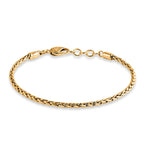 Royal Bali Collection - D'Joy 22K Vermeil Yellow Gold Plated Sterling Silver Padian Bracelet (Size - 8) with Clasp_8484496