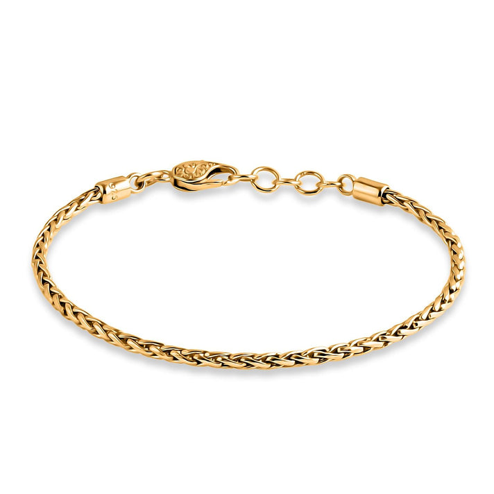 D'Joy 22K Vermeil Yellow Gold Plated Sterling Silver Padian Bracelet (Size - 8) with Clasp 8484496 1