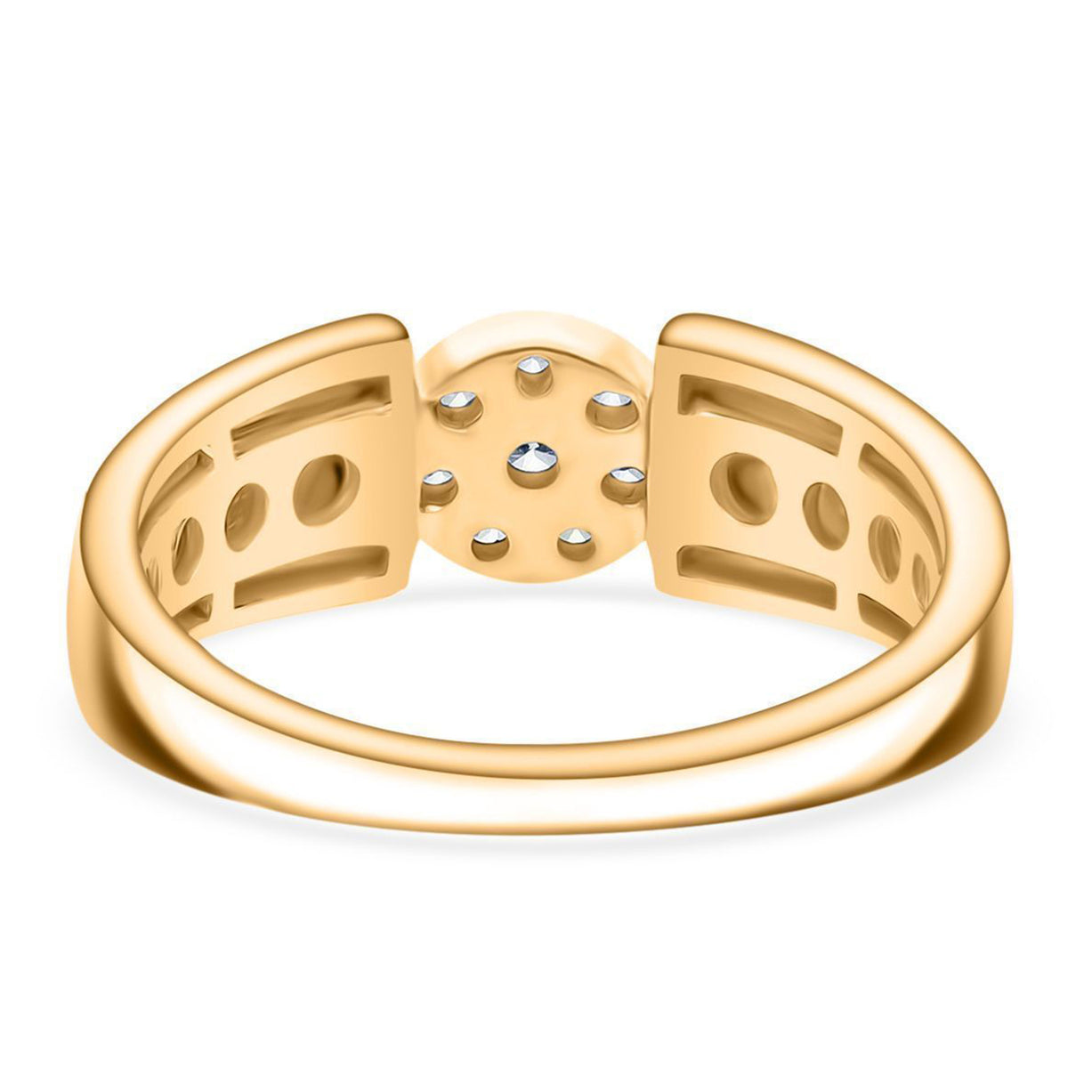 LUXURIANT Lab Grown Diamond Cluster Ring in 18K Vermeil Yellow Gold Plated Sterling Silver 0.25 Ct. (SI-GH) 8485171 6