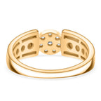 Luxuriant - Lab Grown Diamond (SI/G-H) Cluster Band Ring in 18K Vermeil Yellow Gold Plated Sterling Silver 0.25 Ct._8485171_5