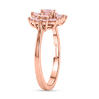 Luxuriant SI Lab Grown Pink Diamond Boat Ring in 18K Vermeil Rose Gold Plated Sterling Silver 1.00 Ct._8485207_3