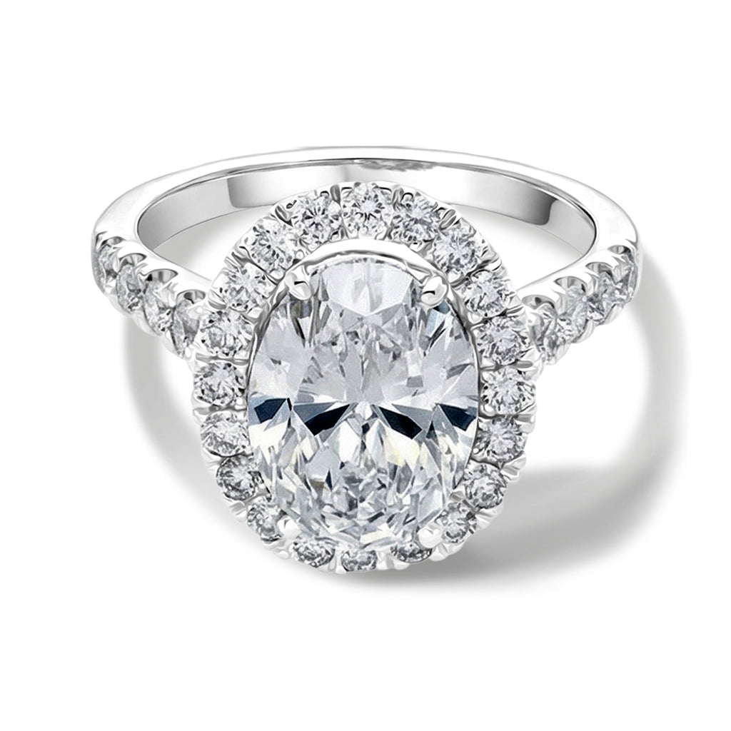 Luxuriant - 950 Platinum SGL Certified Lab Grown Diamond Ring 4.80 Ct, Platinum Wt. 7.00 Gms_8485302