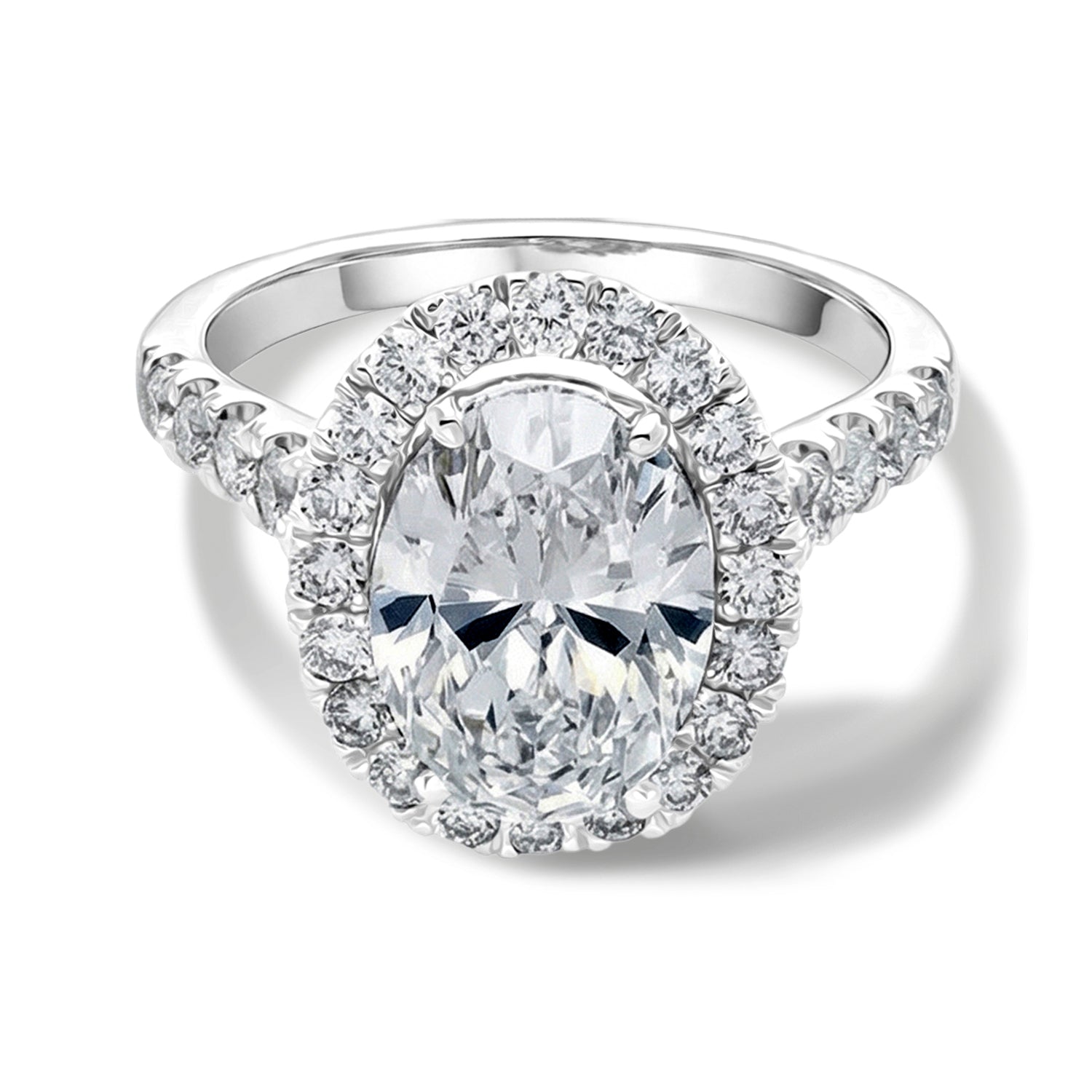 Luxuriant - 950 Platinum SGL Certified Lab Grown Diamond Ring 4.80 Ct, Platinum Wt. 7.00 Gms 8485302 0