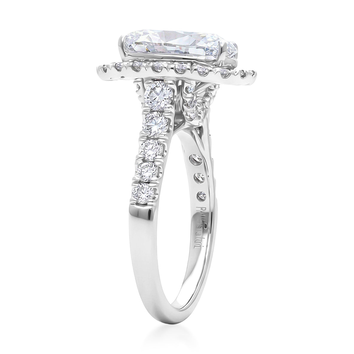 Luxuriant - 950 Platinum SGL Certified Lab Grown Diamond Ring 4.80 Ct, Platinum Wt. 7.00 Gms 8485302 4