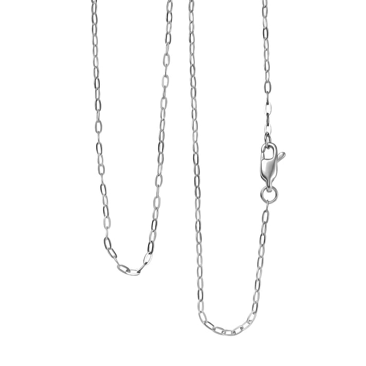 Rhapsody 950 Platinum Paper Clip Necklace  (Size - 20), Platinum Wt. 2.50 Gms 8486203 1