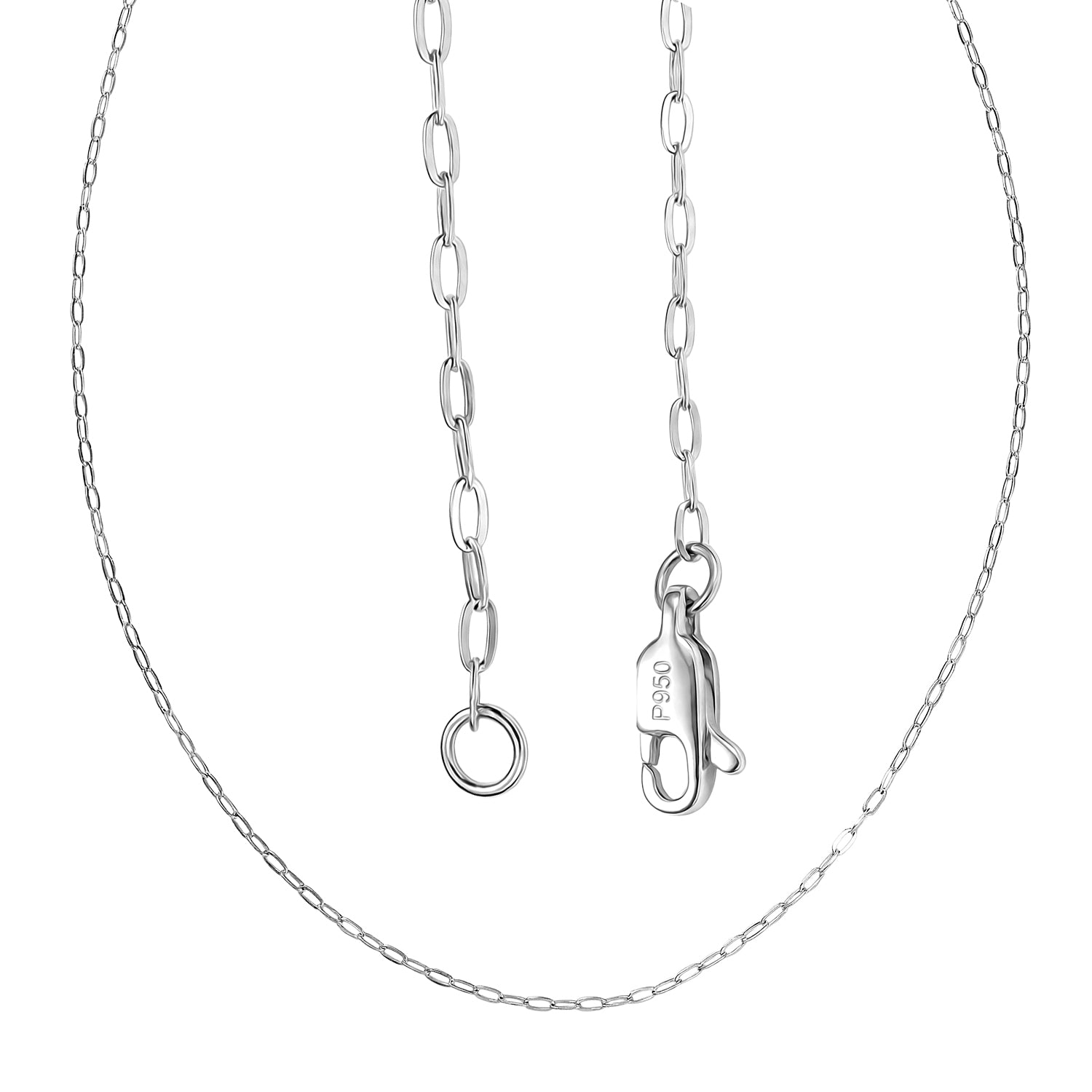 Rhapsody 950 Platinum Paper Clip Necklace  (Size - 20), Platinum Wt. 2.50 Gms 8486203 4