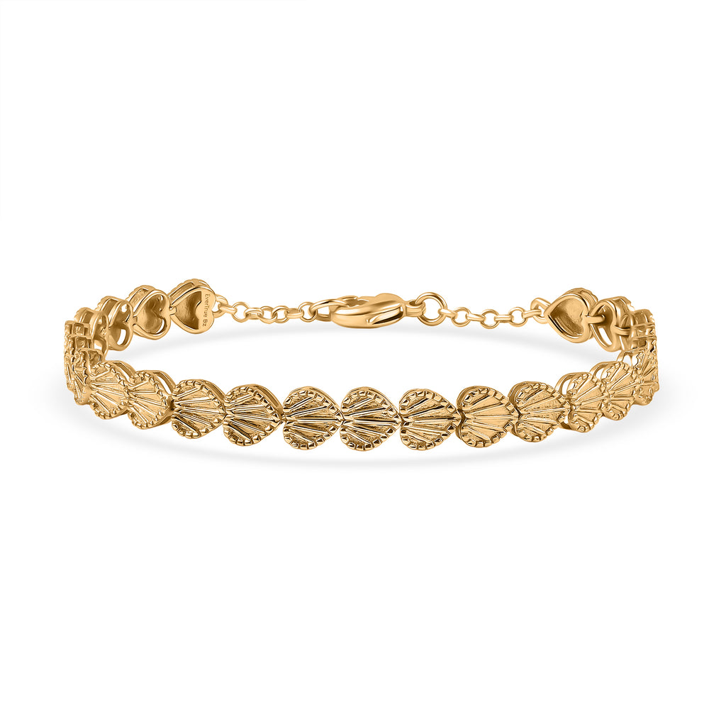 EverTrue Bronzella Collection - Motif Linked Bracelet (Size - 7.5) in 18K Yellow Gold Plating_8486297