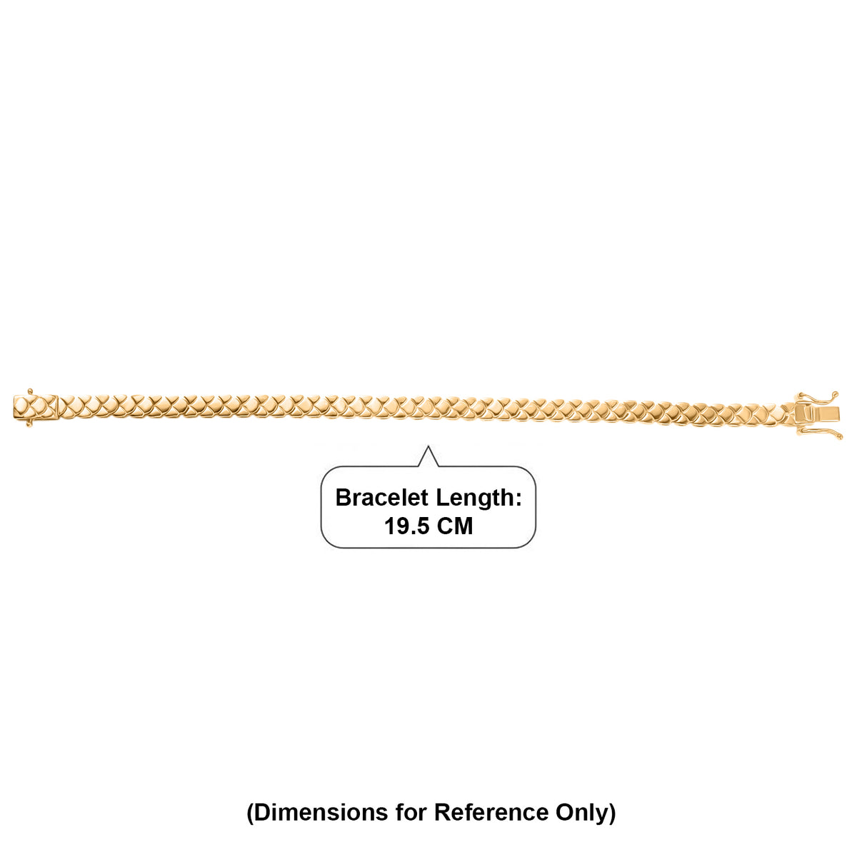 EverTrue Bronzella Collection - Fancy Linked Bracelet (Size - 7.5) in 18K Yellow Gold Plating 8486298 5
