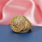 EverTrue Bronzella Collection - Royal Filigree Dome Ring in 18K Yellow Gold Plating_8486436_2