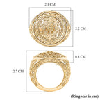 EverTrue Bronzella Collection - Royal Filigree Dome Ring in 18K Yellow Gold Plating_8486436_5