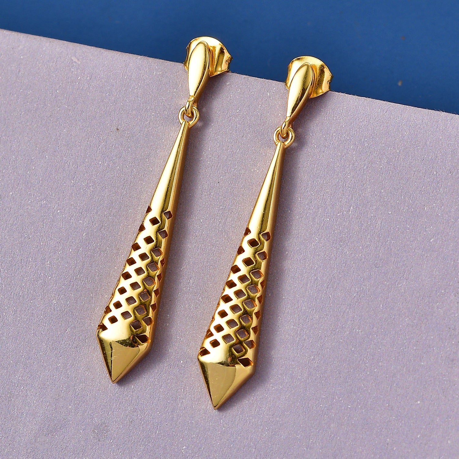 EverTrue Bronzella Collection - Dangling Earring with Push Back in 18K Gold Plating V32534901 3