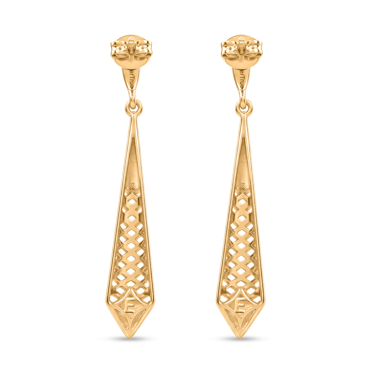 EverTrue Bronzella Collection - Dangling Earring with Push Back in 18K Gold Plating V32534901 5