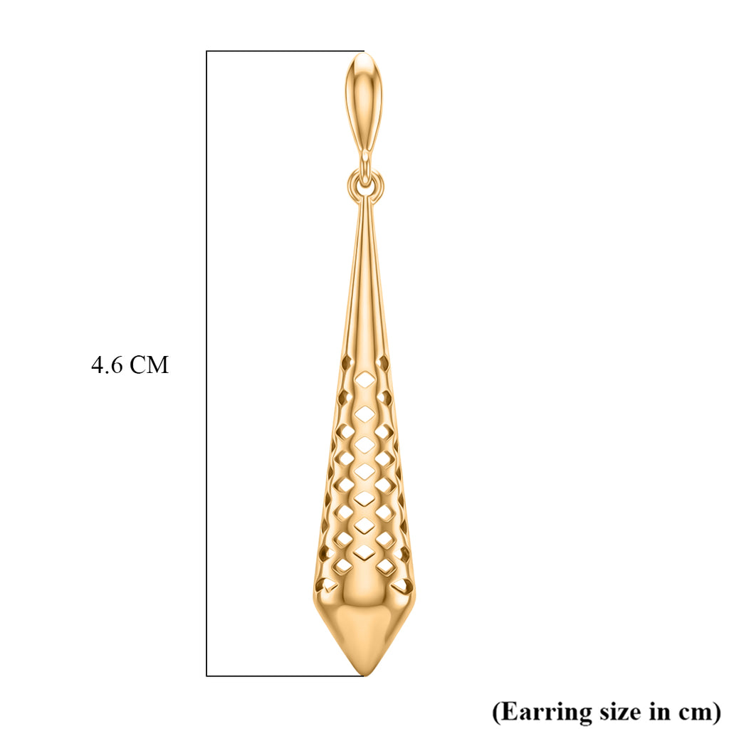 EverTrue Bronzella Collection - Dangling Earring with Push Back in 18K Gold Plating_8486450_5