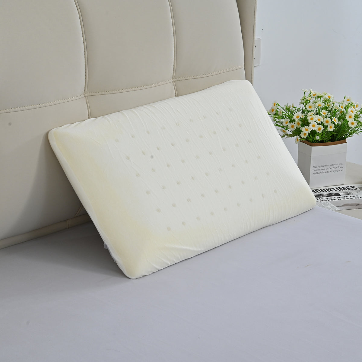 Memory Foam Aroma Lavender Infused Pillow - Breathable - Aroma Lasts 2-4 Months (Size 70x40x10 cm) - White V32528518 0