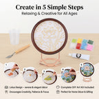 Golden Lottery Lotus DIY Photo Frame Painting Set_8486758_3