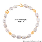 Designer Inspired Top Lustre AAA Keshi Pearl Necklace (Size - 20) with T-Bar Clasp_8486948_5