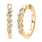 Luxuriant - Lab Grown Diamond (SI/G-H) Hoop Earring in 18K Vermeil Yellow Gold Plated Sterling Silver_8493805