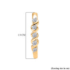 Luxuriant - Lab Grown Diamond (SI/G-H) Hoop Earring in 18K Vermeil Yellow Gold Plated Sterling Silver_8493805_4
