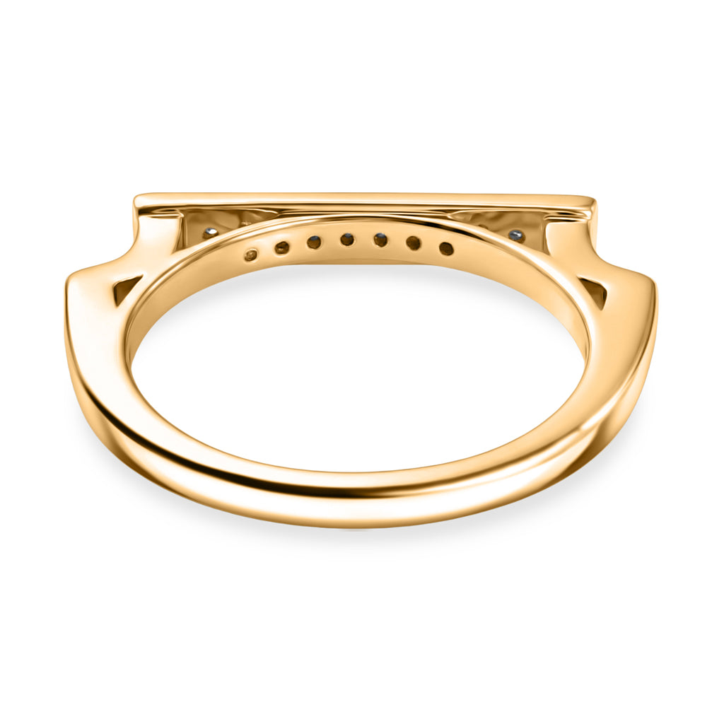 Luxuriant SI-G/H Lab Grown Diamond Horizontal Bar Ring in 18K Vermeil Yellow Gold Plated Sterling Silver_8495703_4