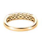 Luxuriant SI/GH Lab Grown Diamond Band Ring in 18K Vermeil Yellow Gold Plated Sterling Silver 0.50 Cts_8497963_4